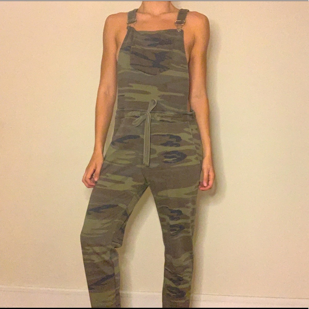 Cozy Camo Overalls